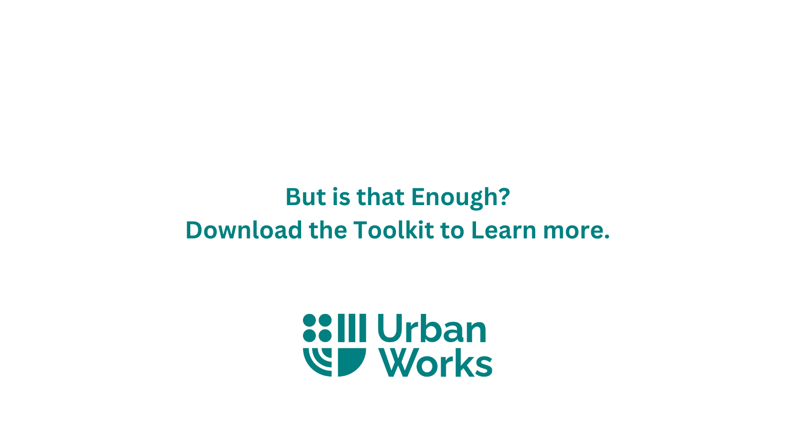 But is Congestion pricing enough to reduce traffic? Download the toolkit made by urbanworks to learn more.